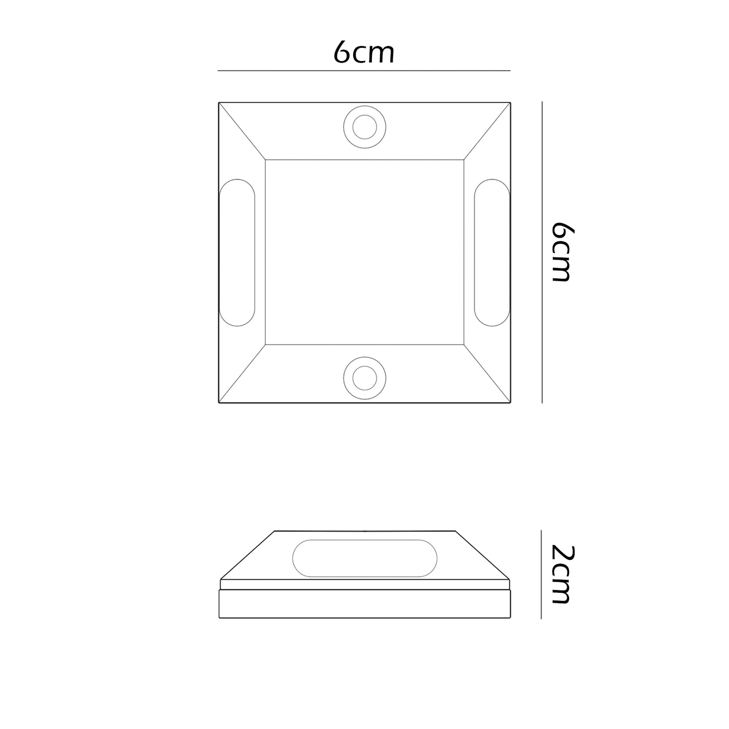 Faretto LED Calpestabile Quadrato da Esterno Radente 4W 320lm 12V IP65 Biemissione Luce Naturale 4000K grigio silver