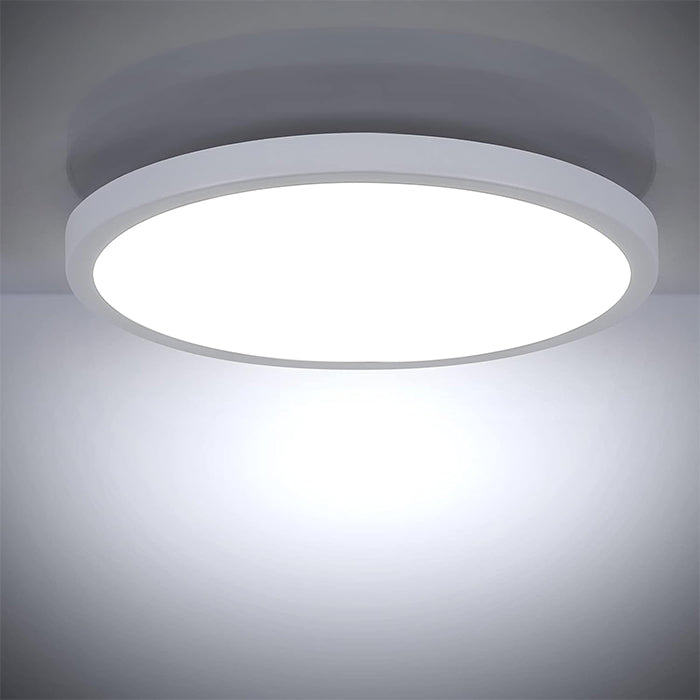 Plafoniera LED Slim 36W 3600lm Ø48cm CCT-Switch 6500K/4000K/2700K – Luce fredda calda o naturale Selezionabile, Bianco, Angolo 120°, IP40 – Design Ultra Sottile