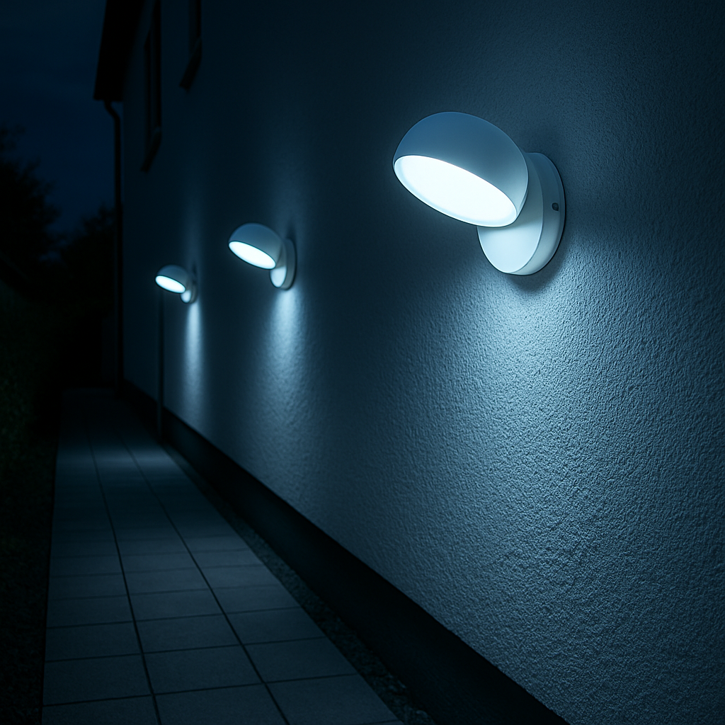 Applique LED da Esterno 12W CCT con Testa Orientabile – Luce Calda, Naturale o Fredda – Grigio Antracite o Bianco IP54