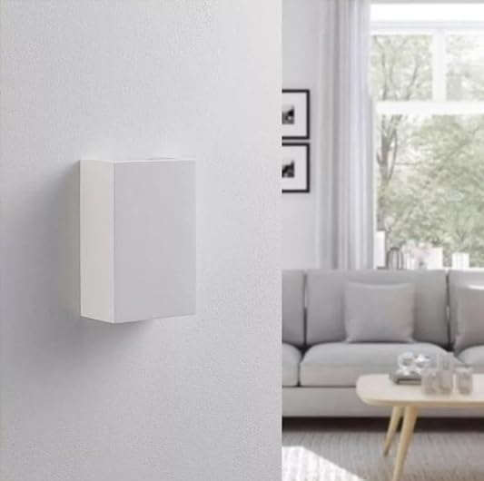 Applique LED da Esterno IP65 Biemissione 10W, 1040 Lumen, Luce Calda 3000K o Naturale 4000K, in Alluminio Bianco, per Giardino, Facciata, Terrazza