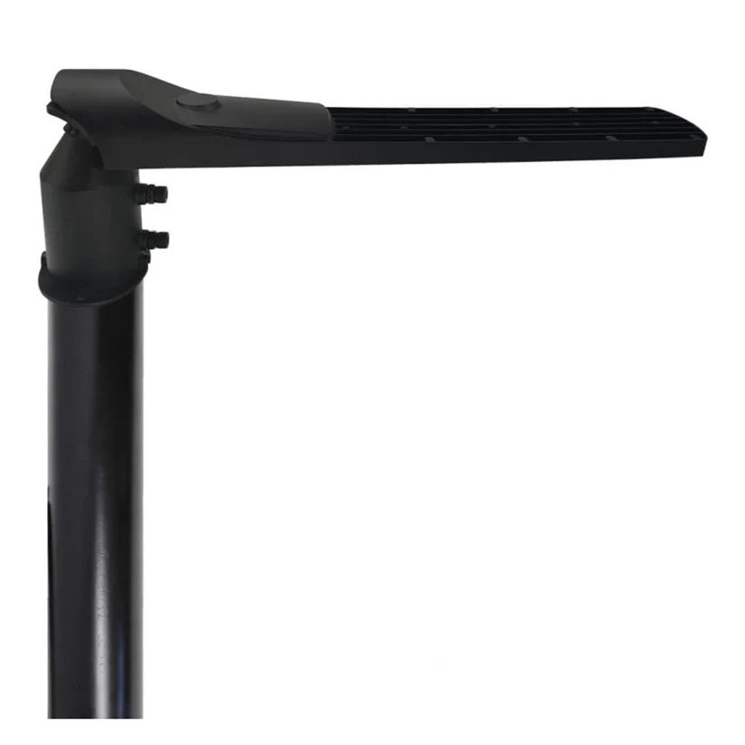 Lampione Stradale LED 100W Ultra Slim, 8400 Lumen, Luce fredda 6500K, Impermeabile IP65, Alluminio, Inclinazione Regolabile