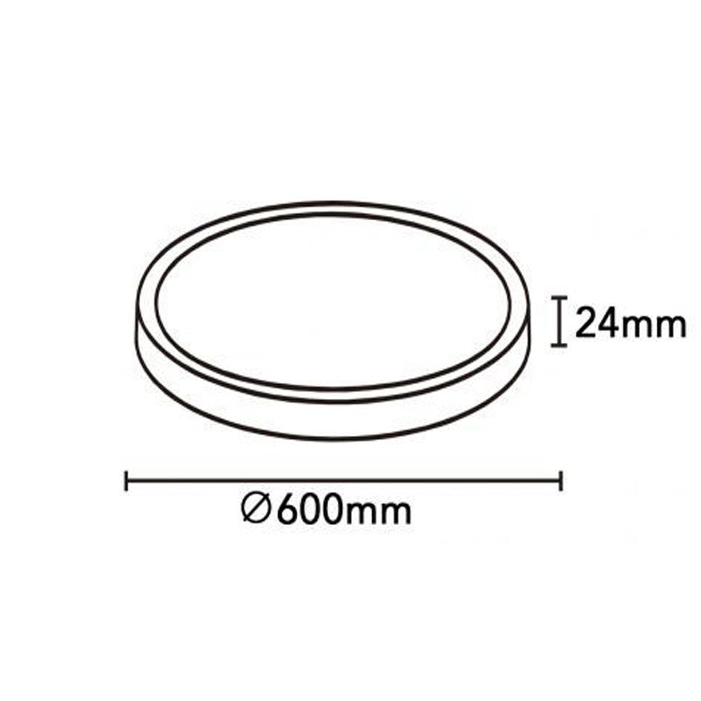 Plafoniera LED Soffitto Rotonda 18W Ø23cm Effetto Legno – Colore della Luce selezionabile, Calda, Fredda, Naturale, 1700lm, IP40