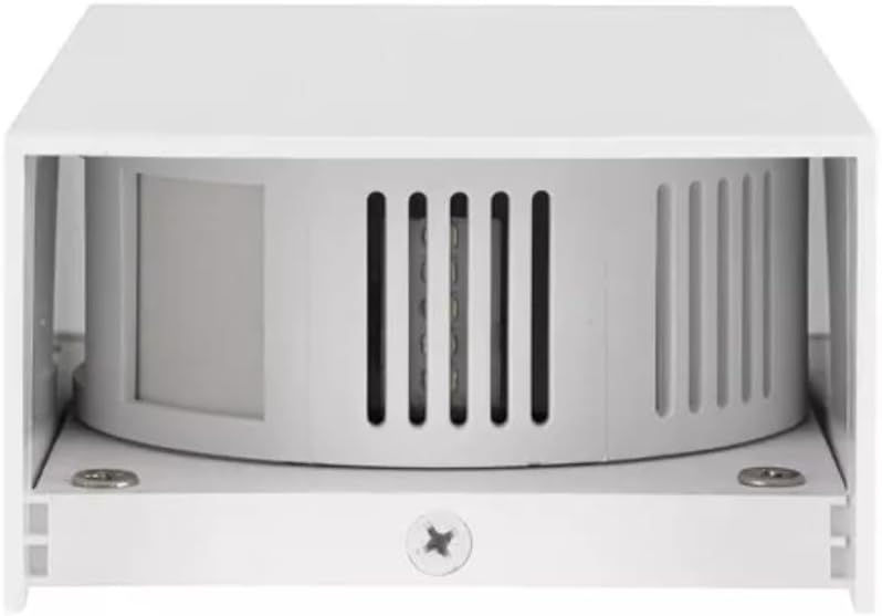 Applique LED da Esterno IP65 Biemissione 10W, 1040 Lumen, Luce Calda 3000K o Naturale 4000K, in Alluminio Bianco, per Giardino, Facciata, Terrazza
