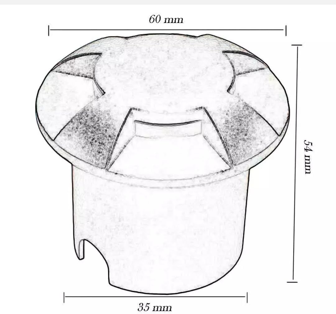 Faretto LED Calpestabile da Esterno IP67 da Incasso – Luce Calda o Naturale, 1W, Design Minimal