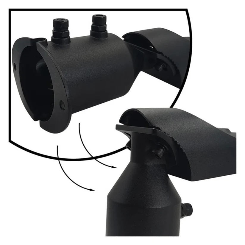 Lampione Stradale LED 100W Ultra Slim, 8400 Lumen, Luce fredda 6500K, Impermeabile IP65, Alluminio, Inclinazione Regolabile