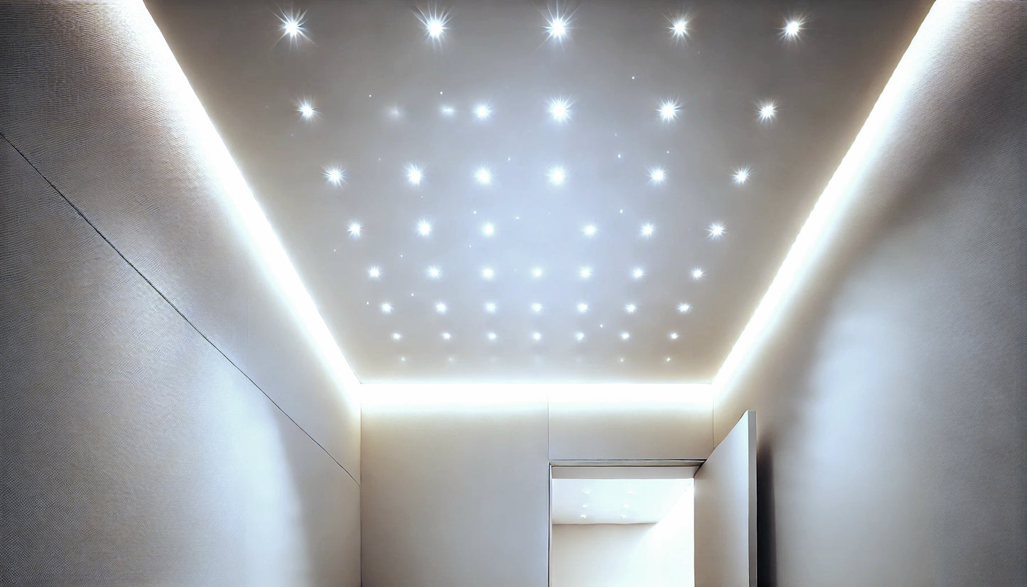 Set 10 Faretto a led cob da incasso in alluminio grigio satinato punto luce 1w 220v per controsoffittature scale cielo stellato - Luce Naturale, Fredda, Calda