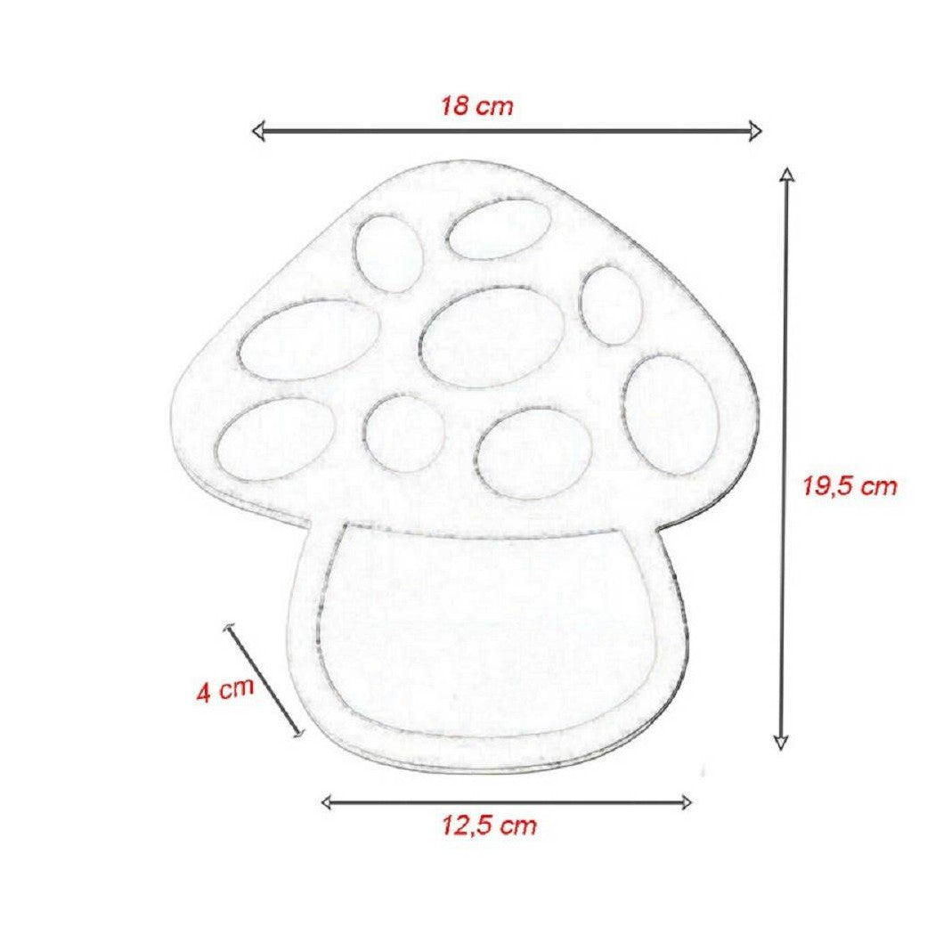 Lampada da Parete LED a Forma di Fungo 9W 630 Lumen Bianco – 3 Toni di Luce Selezionabili – Applique Cameretta Interni IP20 Design Moderno