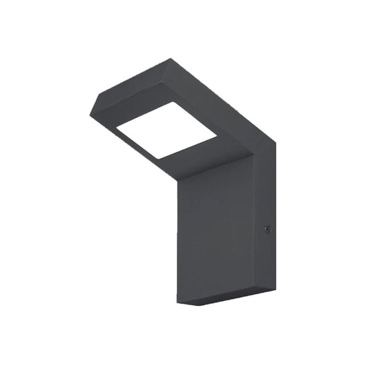 Applique Grigio a LED, lampada da Esterno, 10W 720lm IP54 in Alluminio, Fascio luminoso 110°, Illuminazione da Parete Luce Naturale 4000K