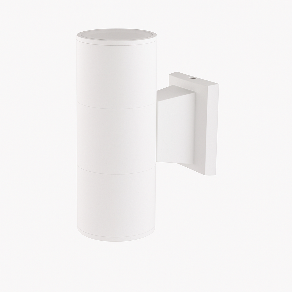 Applique da Esterno IP65 in Alluminio per Lampadina GU10 (non incluse) – Doppio Fascio di Luce Up & Down – Design Moderno da Parete per Giardino, Terrazzo, Balcone