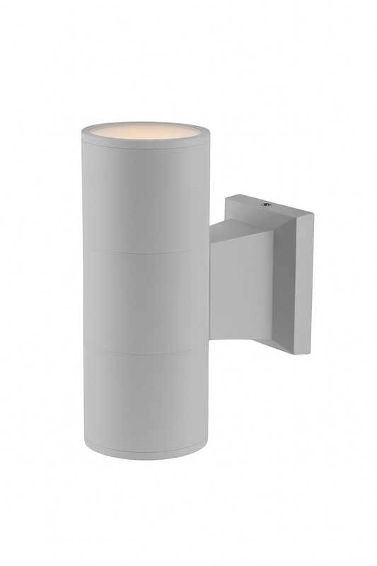 Applique da Esterno IP65 in Alluminio per Lampadina GU10 (non incluse) – Doppio Fascio di Luce Up & Down – Design Moderno da Parete per Giardino, Terrazzo, Balcone