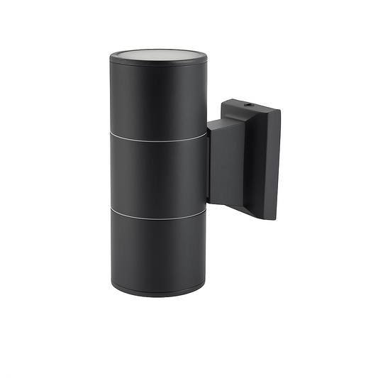 Applique da Esterno IP65 in Alluminio per Lampadina GU10 (non incluse) – Doppio Fascio di Luce Up & Down – Design Moderno da Parete per Giardino, Terrazzo, Balcone