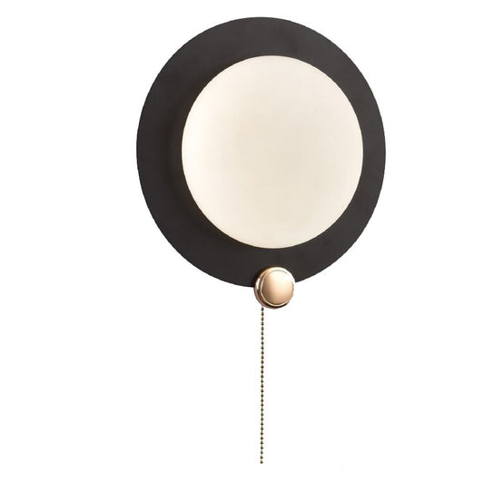 Applique LED da interno moderna 10W 550lm con catenella oro – Lampada da parete rotonda design minimal, luce calda naturale fredda CCT switch 220V