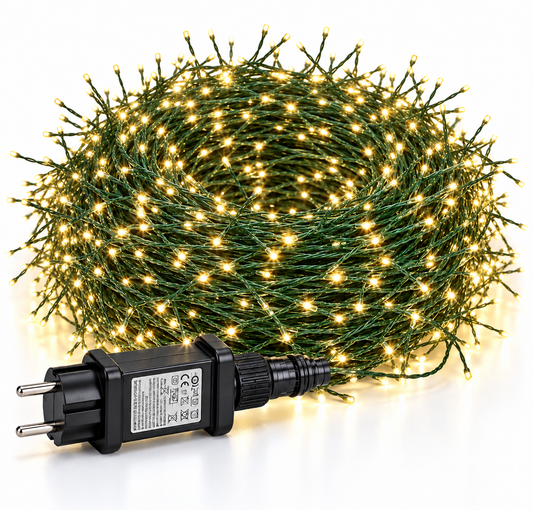Catena Luminosa a Grappolo 3000 Micro LED 45 m Bianco Caldo IP44