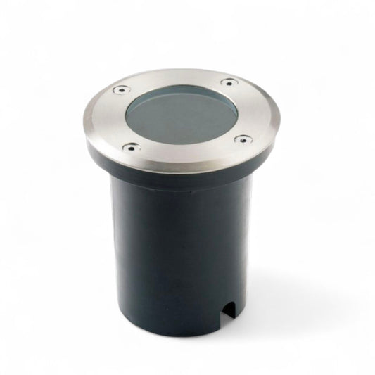 Faretto lampada da incasso a terra calpestabile segnapasso tondo con attacco gu10 per esterno da giardino sentieri IP65 luce spot