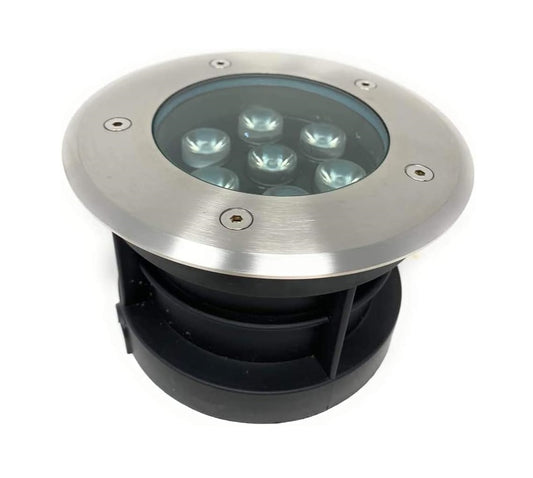 Faretto LED Calpestabile da Esterno 7W IP67 – Incasso a Terra con Controcassa – Luce Calda, Naturale o Fredda