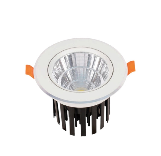 Faretto Tondo Orientabile ad Incasso per Soffitto LED per Cartongesso 12W 1080 lumen , Luce Calda , Fredda , Naturale