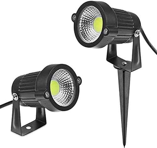 Faretto LED da Giardino 5W Picchettabile IP65 – Luce Fredda, Calda, Naturale o Verde