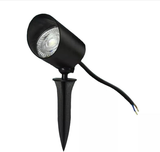 Faretto LED da Esterno Orientabile 7W con Picchetto – IP65, Luce Calda o Naturale, 620 Lumen, Alimentazione 220V