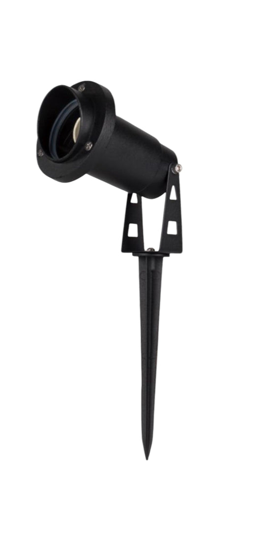 Faretto da Giardino con Picchetto, IP65, Attacco GU10, Alluminio Resistente, Max 35W, Installazione Esterna, Impermeabile Senza Lampadina