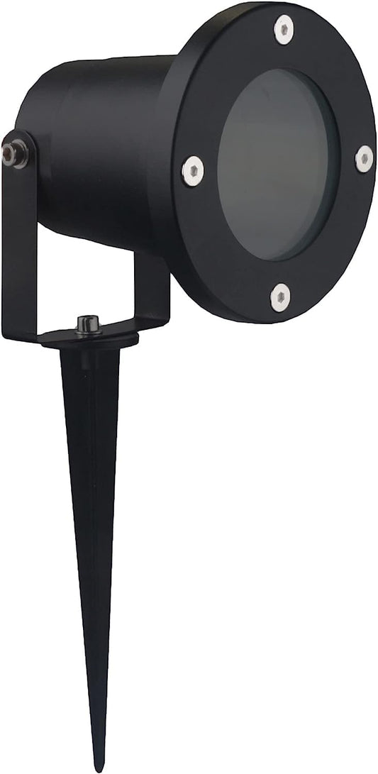 Faretto da Esterno con Picchetto Orientabile GU10 – Spot LED da Giardino IP65 in Alluminio – Proiettore per Piante, Alberi, Aiuole – 220V - Grigio, Nero, Bianco