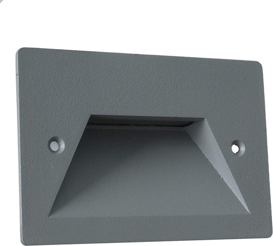 Faretto segnapassi da incasso grigio per esterno IP65 3W LED integrato luce calda, naturale o fredda
