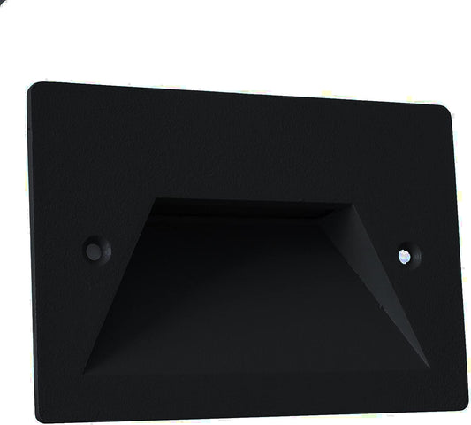 Faretto segnapassi da incasso nero per esterno IP65 3W LED integrato luce calda, naturale o fredda