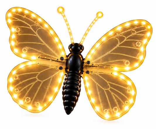 Farfalla LED Natalizia Luce Calda 40 cm con Ali Motorizzate – 204 LED – IP44