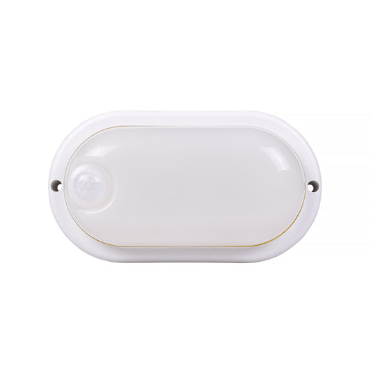 Lampada Plafoniera Rettangolare a  LED con Sensore di Movimento 9W, Luce Fredda 6500K, 820 Lumen, IP56