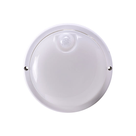 Lampada Plafoniera Tonda a LED con Sensore di Movimento 9W, Luce Fredda 6500K, 820 Lumen, IP56