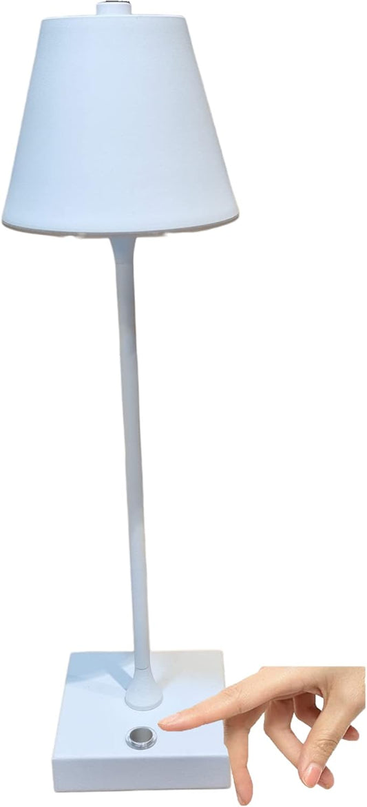 Lampada led da tavolo touch con batteria ricaricabile usb con 3 tonalità di colore dimmerabile Bianca