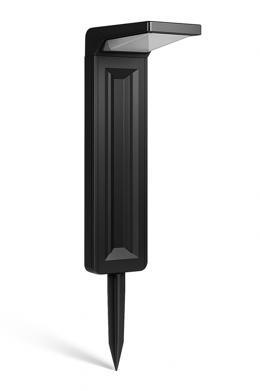 Lampioncino Lampione Paletto LED con Pannello Solare e picchetto da Giardino 6W CCT Luce calda, Luce fredda, Luce Naturale, IP65, 200 lumen