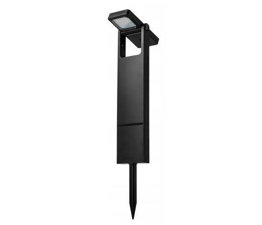 Lampioncino LED solare da giardino con picchetto, luce calda 3000K - naturale 4000K - fredda 6500K, 10W 200lm, orientabile, pannello solare, durata 8 ore, IP65, per esterni, vialetti e aiuole