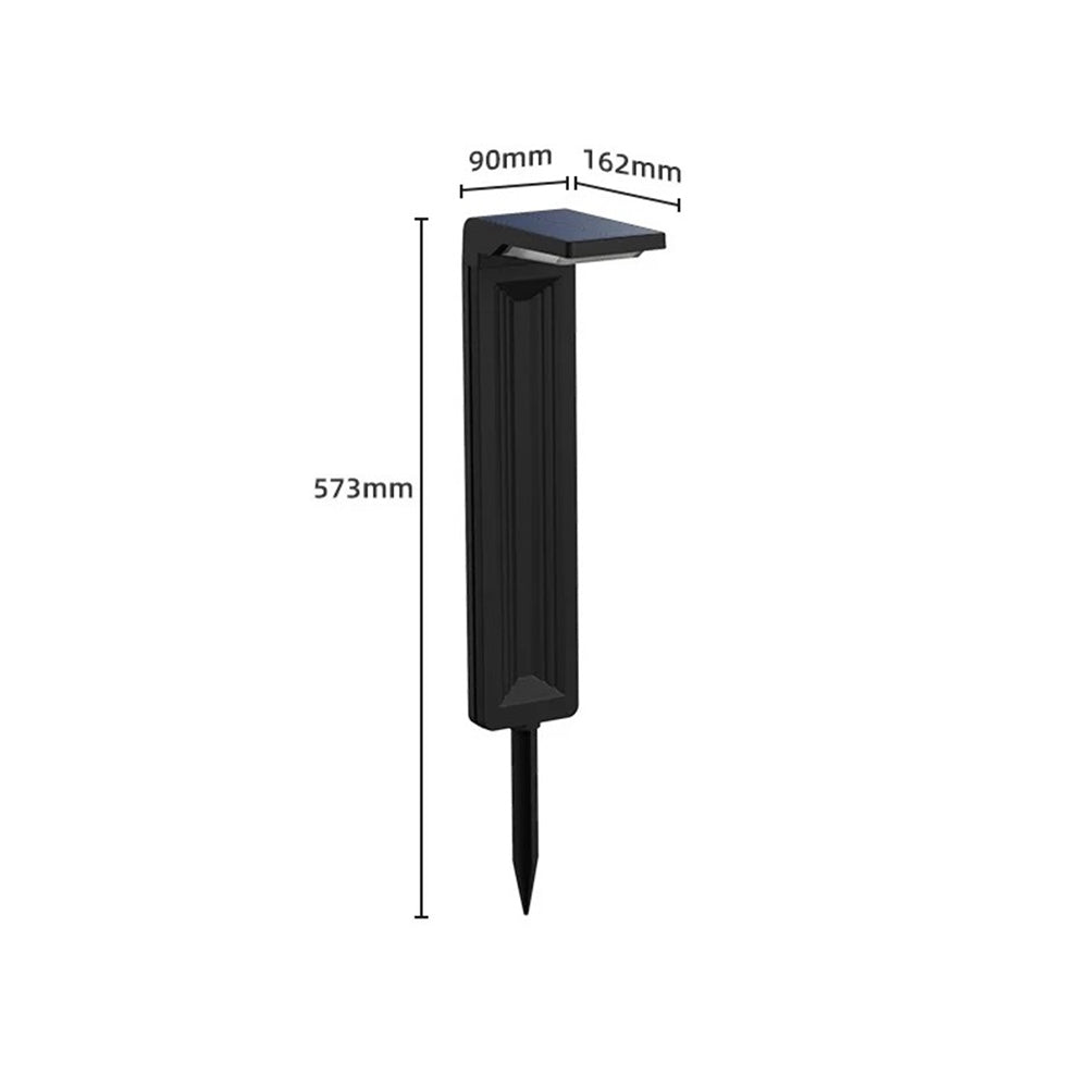 Lampioncino Lampione Paletto LED con Pannello Solare e picchetto da Giardino 6W CCT Luce calda, Luce fredda, Luce Naturale, IP65, 200 lumen