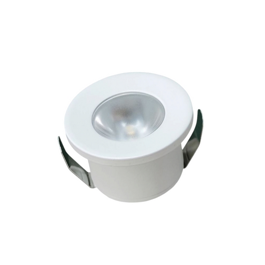 Set 10 Faretto a led cob da incasso in alluminio bianco punto luce 1w 220v per controsoffittature scale cielo stellato - Luce Naturale, Fredda, Calda
