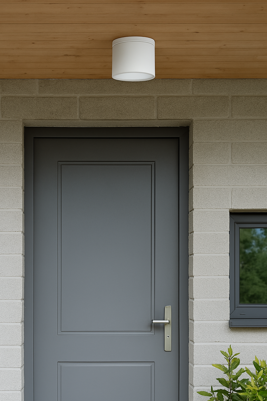 Faretto da Soffitto da Esterno IP54 in Alluminio, Attacco GU10, per Lampadina LED 10W Max, Design Moderno, Impermeabile