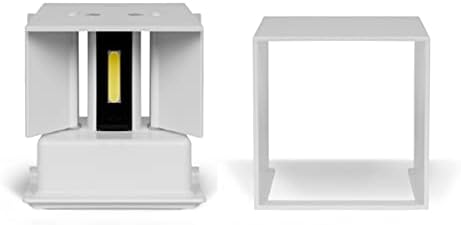 Applique LED cubo bianca da parete 12W IP65 – Luce calda, naturale o fredda – Up & down per esterno