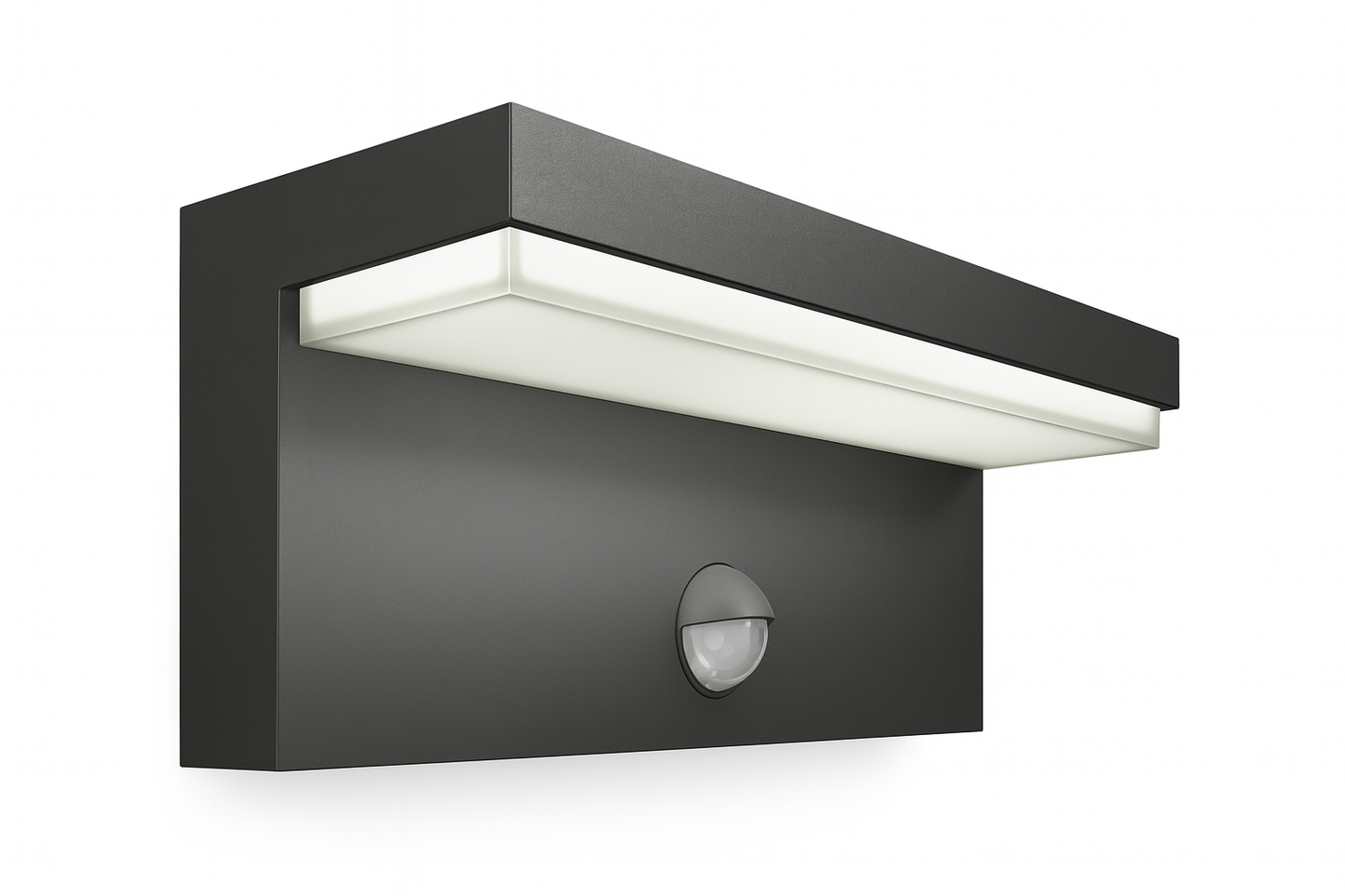 Applique LED da Esterno con Sensore PIR – 10W IP54 – Luce Fredda, Naturale o Calda – Design Moderno da Parete