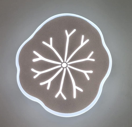 Applique LED Moderna da Parete 14W 1120lm Bianco – Design Foglia – CCT 3000K/4000K/6500K – Luce Diffusa 270° – Interni