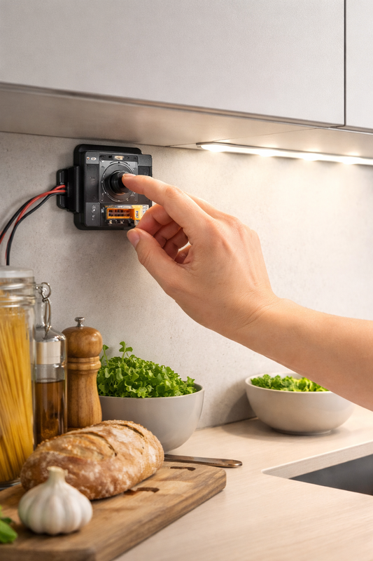 Dimmer LED PWM 12V 24V 30A 360W/720W Regolatore Intensità Luce per Strisce Moduli LED con Manopola Controller Dimmer DC