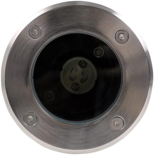 Faretto lampada da incasso a terra calpestabile segnapasso tondo con attacco gu10 per esterno da giardino sentieri IP65 luce spot