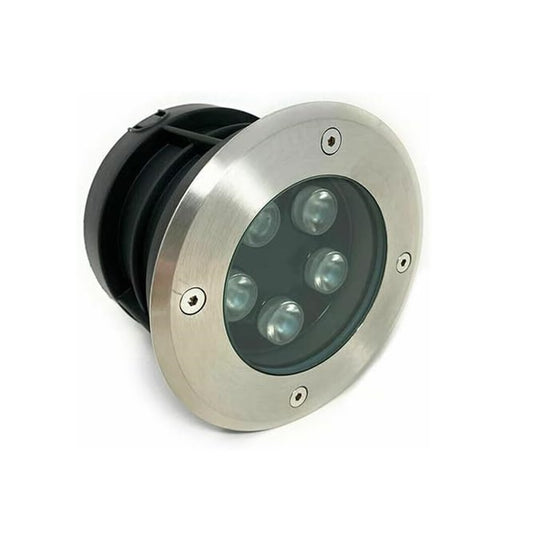 Faretto LED Calpestabile da Esterno 5W IP67 – Incasso a Terra con Controcassa – Luce Calda, Naturale o Fredda