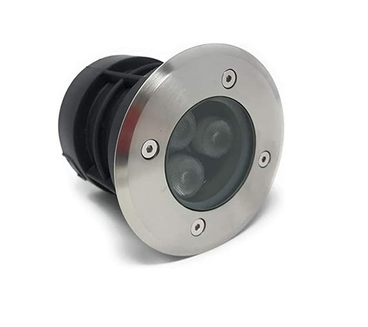 Faretto LED Calpestabile da Esterno 3W IP67 – Incasso a Terra con Controcassa – Luce Calda, Naturale o Fredda