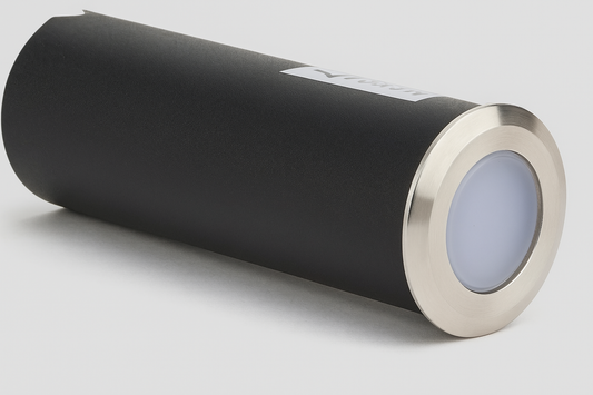 Faretto Segnapassi LED Calpestabile da Incasso IP67 – 0,5W, Ø27 mm – Luce Calda 3000K o Naturale 4000K