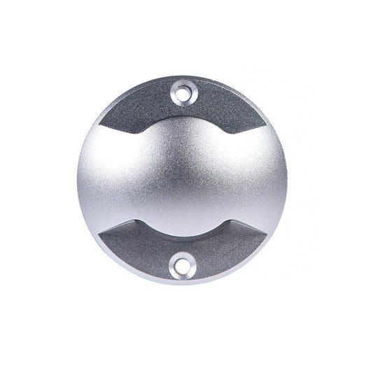 Faretto LED Calpestabile da Esterno Radente 4W 320lm 12V IP65 Biemissione Luce Naturale 4000K Grigio silver