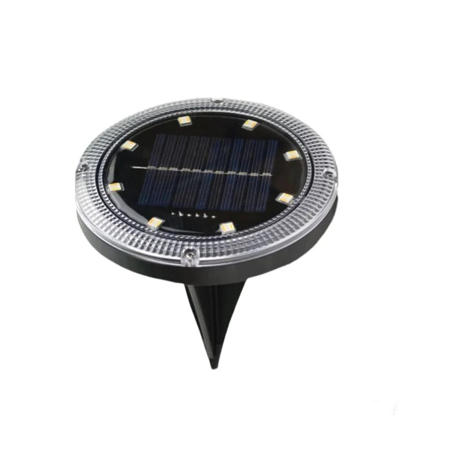 Kit 4 Faretti Solari LED RGBWW da Giardino IP65 con Telecomando – 11 Modalità, 8 LED, Ricarica Solare, Luce Calda, Naturale, Fredda e Colori RGB