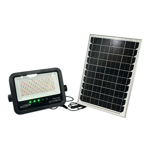 Faretto LED Solare RGB 40W da Esterno IP65 con Telecomando, Luce Multicolore 150 Lumen, Illuminazione Giardino e Facciate