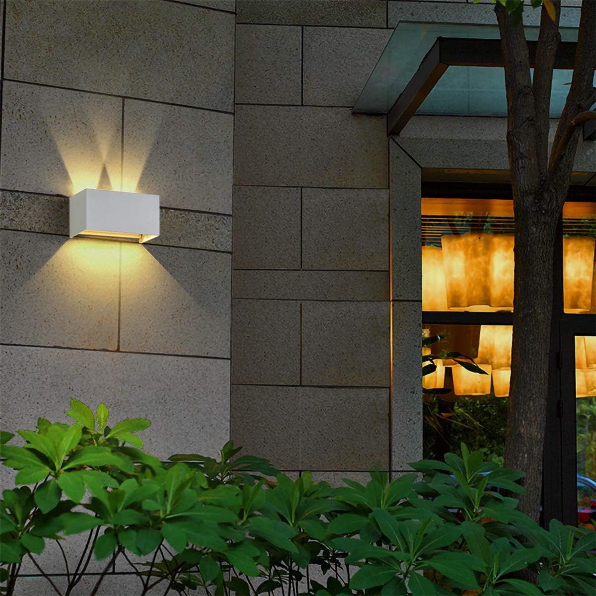 Applique Bianco a LED da Esterno e Interno 24W, Fascio Luminoso Regolabile, 2000 Lumen, IP65 Impermeabile, Lampada da Parete in Alluminio, per Giardino, Balcone, Terrazza