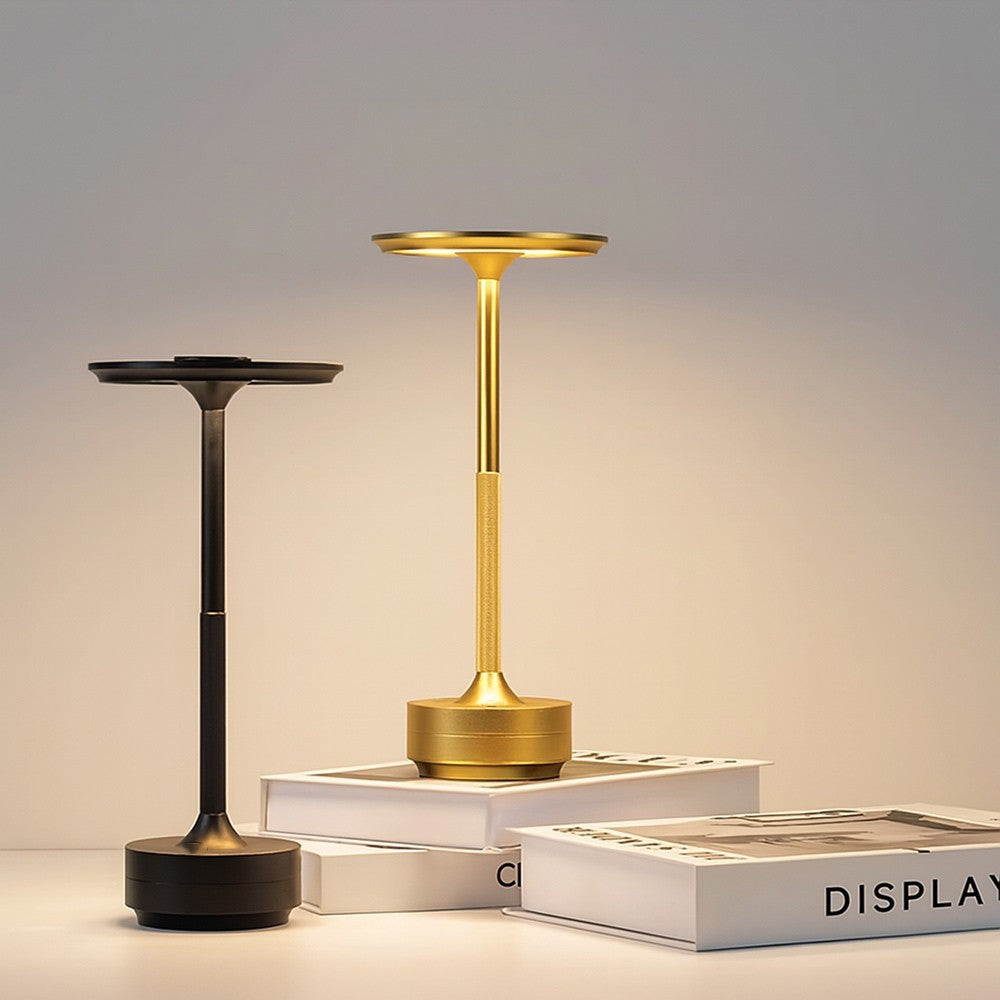 Lampada da Tavolo LED Ricaricabile Touch Dimmerabile – Nero o Dorato