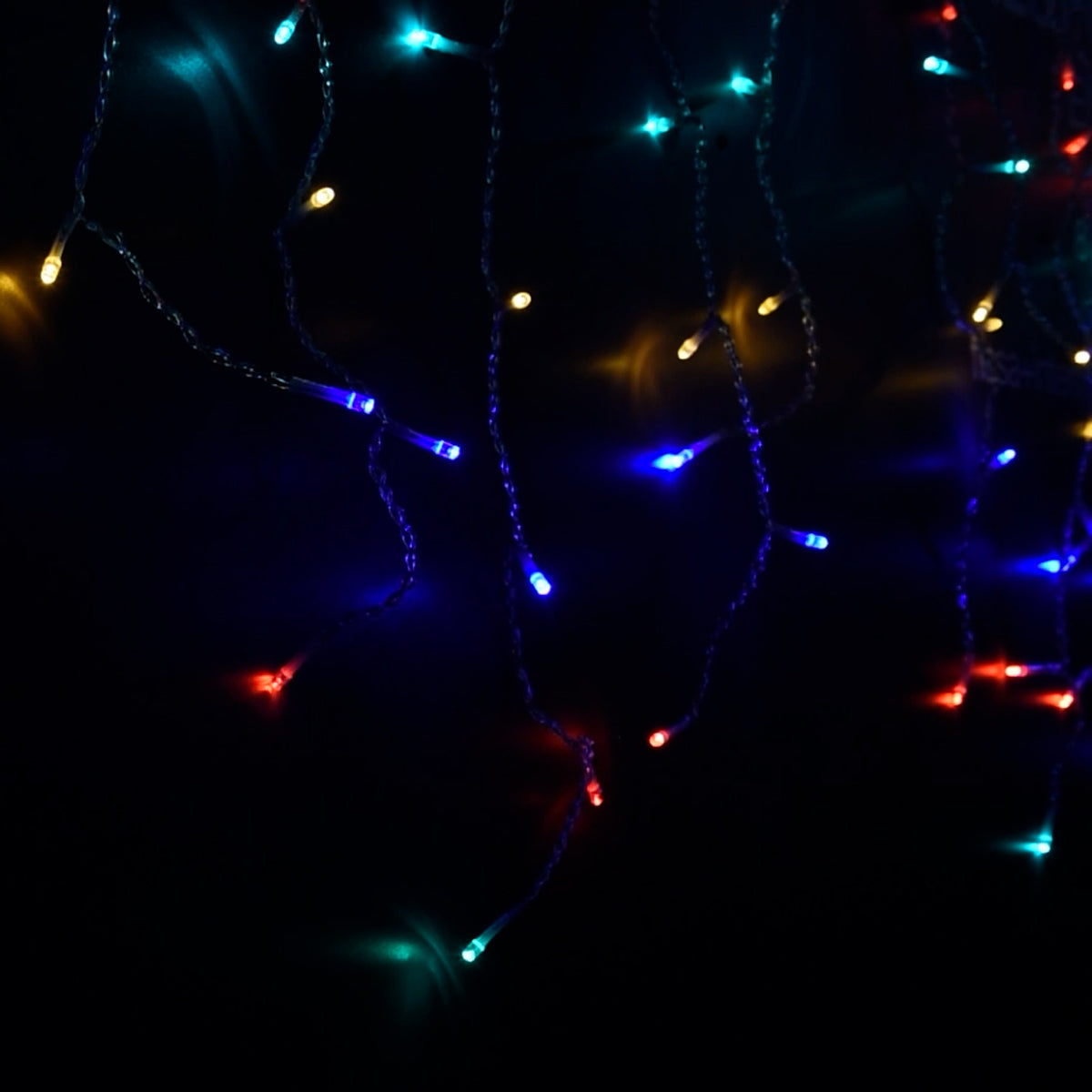 Tenda Luminosa Natalizia LED 300 Luci – 6 Metri con Stalattiti – IP44 Interno Esterno – 8 Giochi di Luce – Luce Calda, Fredda o Multicolor