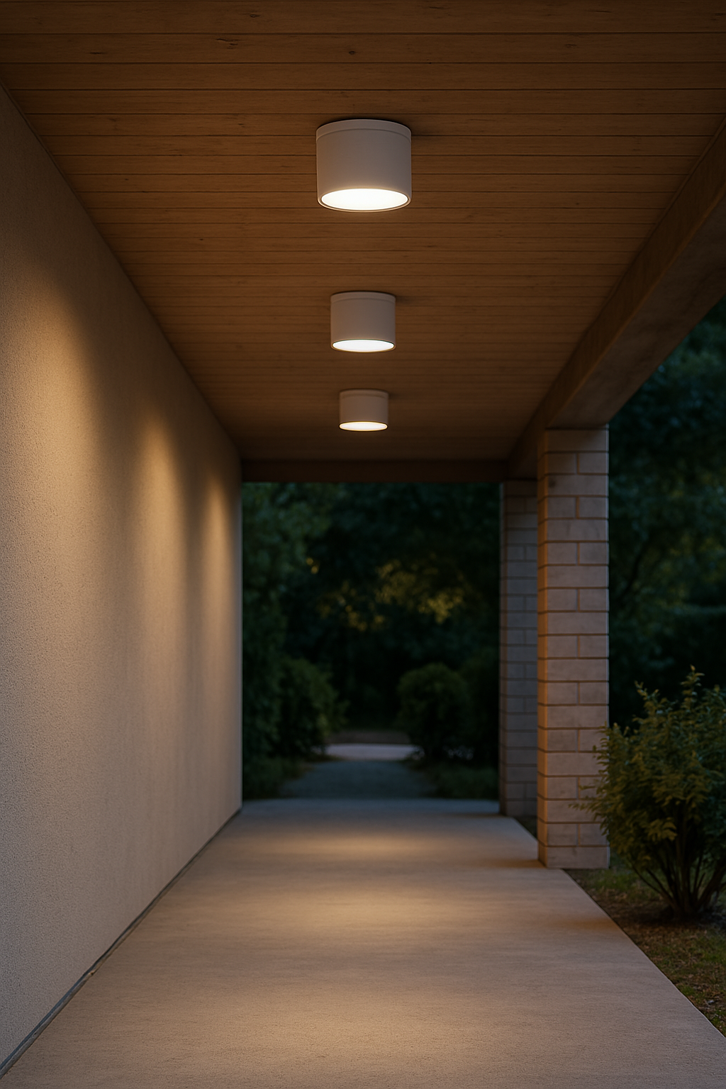 Faretto da Soffitto da Esterno IP54 in Alluminio, Attacco GU10, per Lampadina LED 10W Max, Design Moderno, Impermeabile